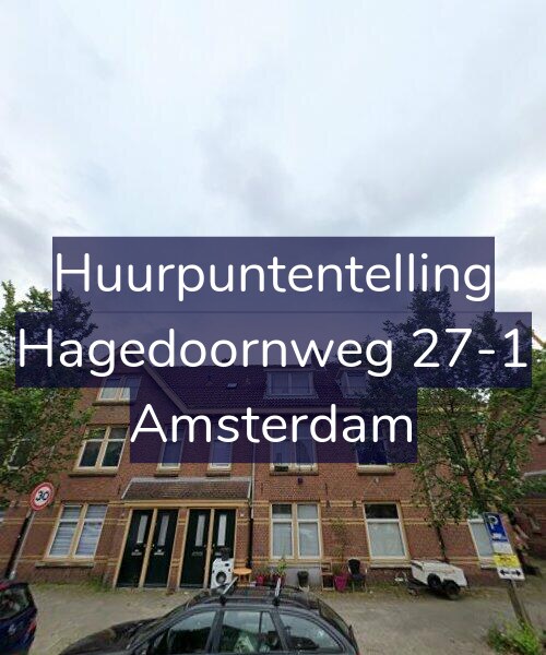 Foto gevel Huurpuntentelling voor Hagedoornweg 27-1, Amsterdam