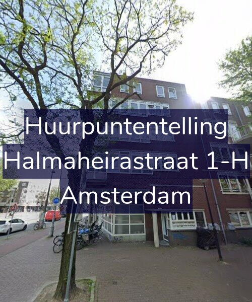 Foto gevel Huurpuntentelling voor Halmaheirastraat 1-H, Amsterdam