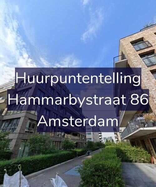 Foto gevel Huurpuntentelling voor Hammarbystraat 86, Amsterdam