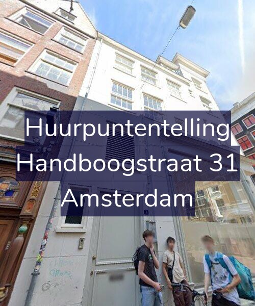 Foto gevel Huurpuntentelling voor Handboogstraat 31, Amsterdam
