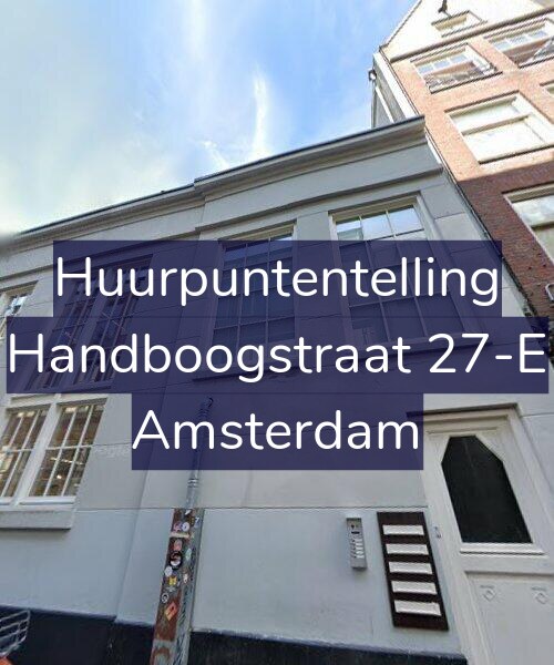 Foto gevel Huurpuntentelling voor Handboogstraat 27-E, Amsterdam