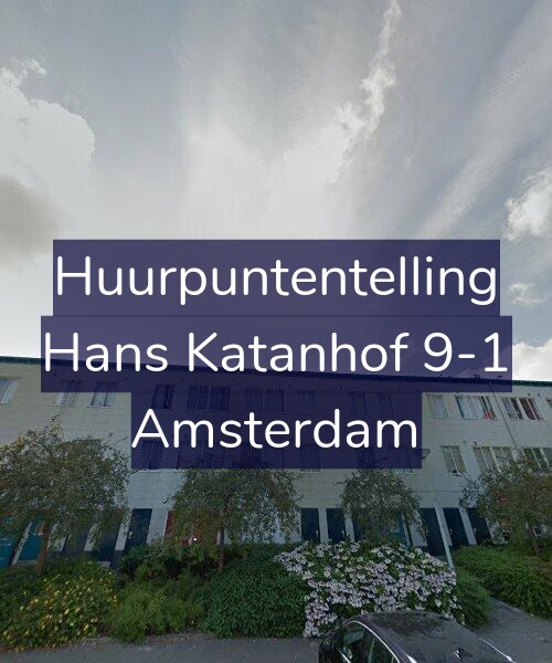 Foto gevel Huurpuntentelling voor Hans Katanhof 9-1, Amsterdam