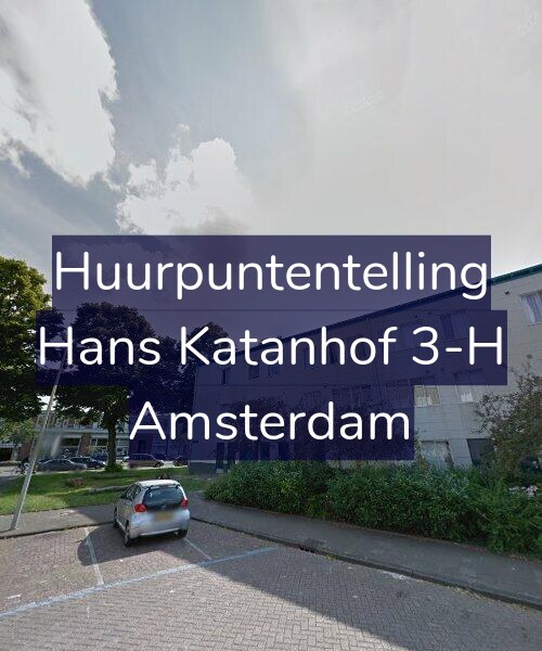 Foto gevel Huurpuntentelling voor Hans Katanhof 3-H, Amsterdam