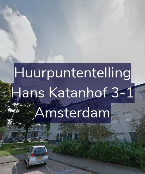 Foto gevel Huurpuntentelling voor Hans Katanhof 3-1, Amsterdam