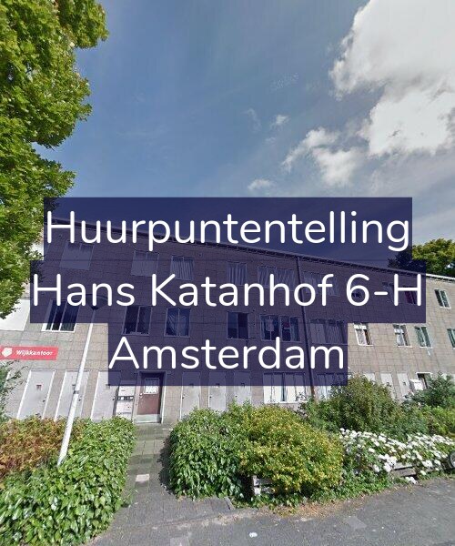 Foto gevel Huurpuntentelling voor Hans Katanhof 6-H, Amsterdam