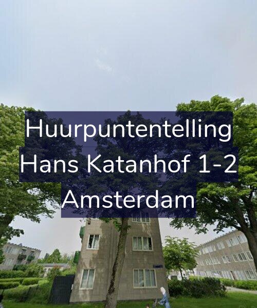 Foto gevel Huurpuntentelling voor Hans Katanhof 1-2, Amsterdam