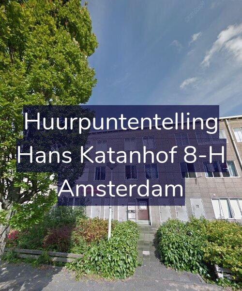 Foto gevel Huurpuntentelling voor Hans Katanhof 8-H, Amsterdam