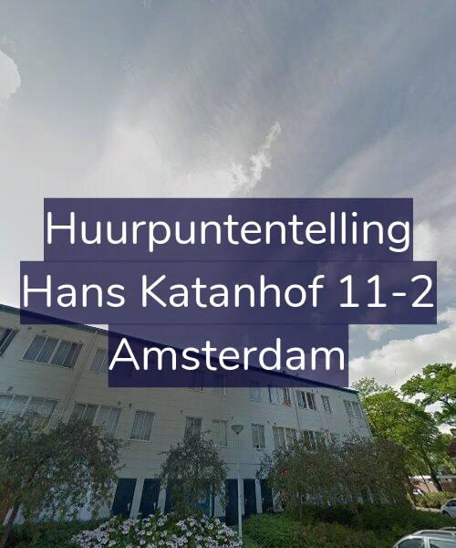 Foto gevel Huurpuntentelling voor Hans Katanhof 11-2, Amsterdam