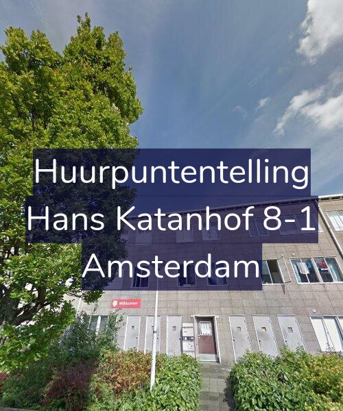 Foto gevel Huurpuntentelling voor Hans Katanhof 8-1, Amsterdam