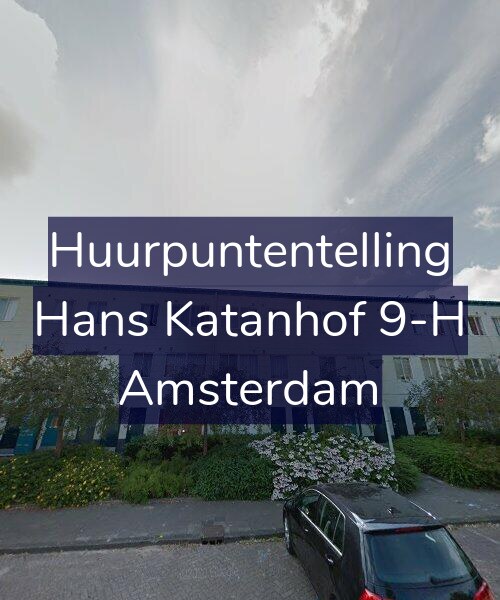 Foto gevel Huurpuntentelling voor Hans Katanhof 9-H, Amsterdam