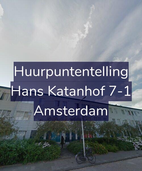 Foto gevel Huurpuntentelling voor Hans Katanhof 7-1, Amsterdam