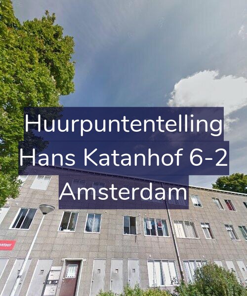 Foto gevel Huurpuntentelling voor Hans Katanhof 6-2, Amsterdam