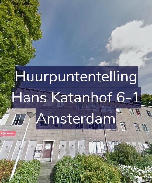 Foto gevel Huurpuntentelling voor Hans Katanhof 6-1, Amsterdam