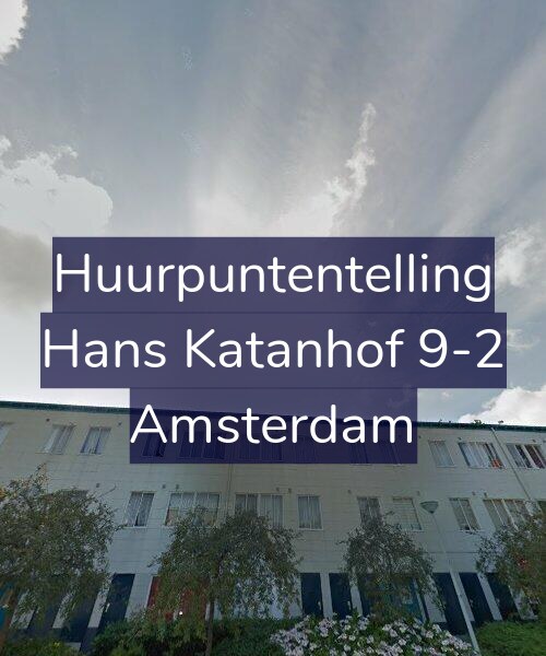 Foto gevel Huurpuntentelling voor Hans Katanhof 9-2, Amsterdam