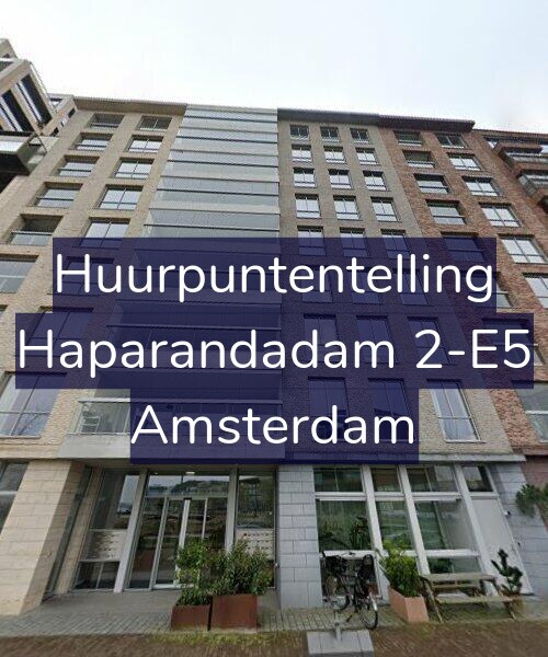 Foto gevel Huurpuntentelling voor Haparandadam 2-E5, Amsterdam