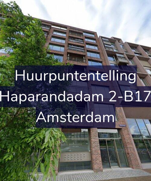 Foto gevel Huurpuntentelling voor Haparandadam 2-B17, Amsterdam
