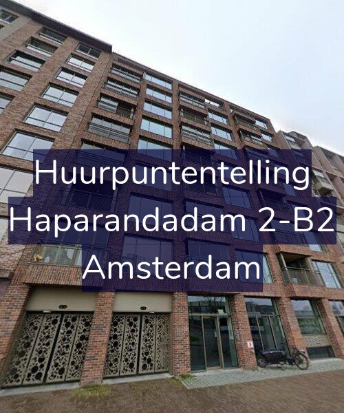 Foto gevel Huurpuntentelling voor Haparandadam 2-B2, Amsterdam