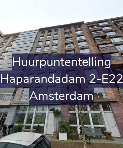 Foto gevel Huurpuntentelling voor Haparandadam 2-E22, Amsterdam