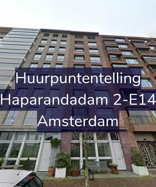 Foto gevel Huurpuntentelling voor Haparandadam 2-E14, Amsterdam