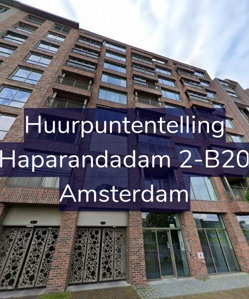 Foto gevel Huurpuntentelling voor Haparandadam 2-B20, Amsterdam
