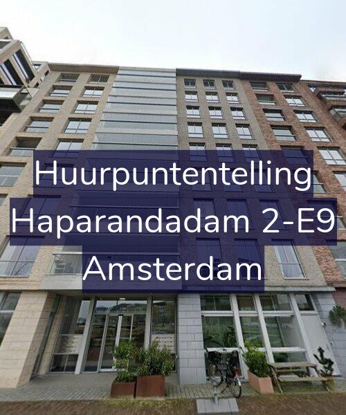 Foto gevel Huurpuntentelling voor Haparandadam 2-E9, Amsterdam