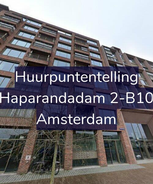 Foto gevel Huurpuntentelling voor Haparandadam 2-B10, Amsterdam
