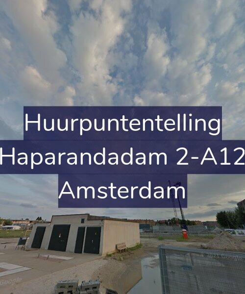 Foto gevel Huurpuntentelling voor Haparandadam 2-A12, Amsterdam