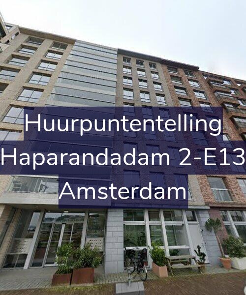 Foto gevel Huurpuntentelling voor Haparandadam 2-E13, Amsterdam