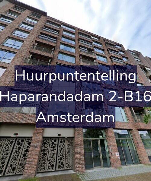 Foto gevel Huurpuntentelling voor Haparandadam 2-B16, Amsterdam