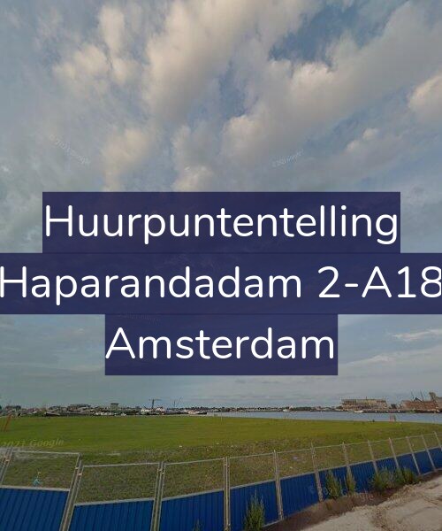 Foto gevel Huurpuntentelling voor Haparandadam 2-A18, Amsterdam