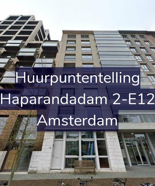 Foto gevel Huurpuntentelling voor Haparandadam 2-E12, Amsterdam