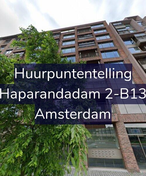 Foto gevel Huurpuntentelling voor Haparandadam 2-B13, Amsterdam
