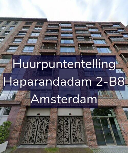 Foto gevel Huurpuntentelling voor Haparandadam 2-B8, Amsterdam