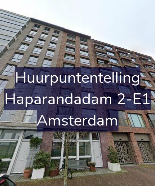 Foto gevel Huurpuntentelling voor Haparandadam 2-E1, Amsterdam