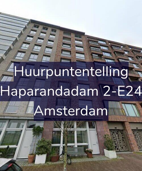 Foto gevel Huurpuntentelling voor Haparandadam 2-E24, Amsterdam