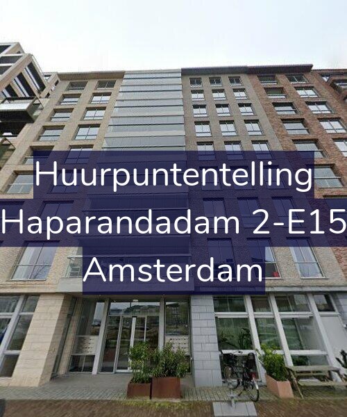 Foto gevel Huurpuntentelling voor Haparandadam 2-E15, Amsterdam