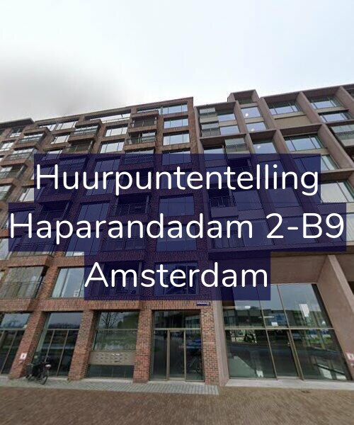 Foto gevel Huurpuntentelling voor Haparandadam 2-B9, Amsterdam