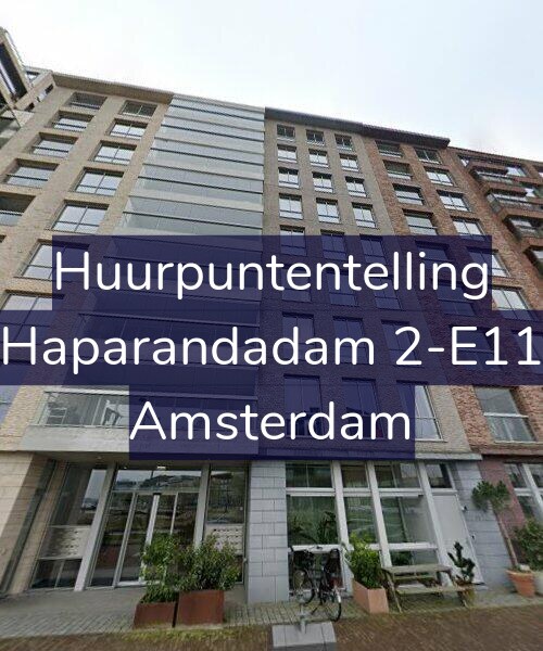 Foto gevel Huurpuntentelling voor Haparandadam 2-E11, Amsterdam