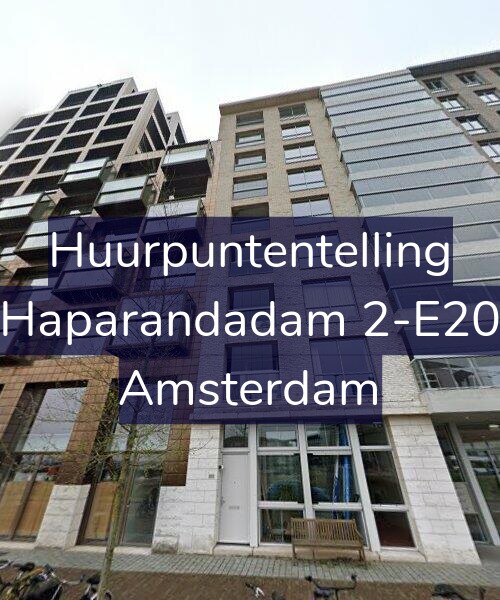 Foto gevel Huurpuntentelling voor Haparandadam 2-E20, Amsterdam