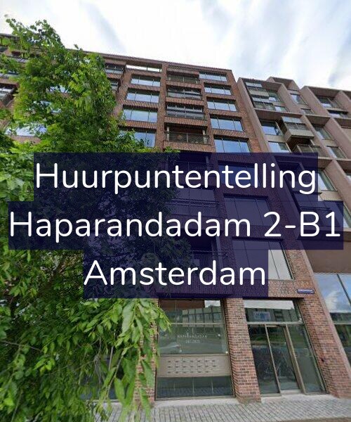 Foto gevel Huurpuntentelling voor Haparandadam 2-B1, Amsterdam