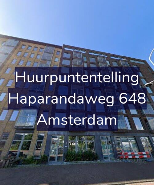Foto gevel Huurpuntentelling voor Haparandaweg 648, Amsterdam