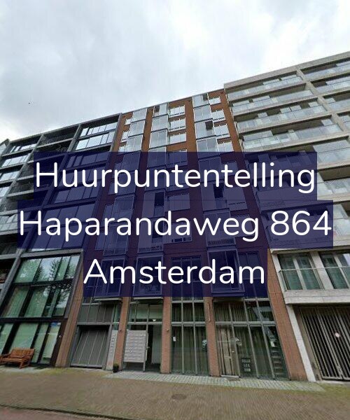 Foto gevel Huurpuntentelling voor Haparandaweg 864, Amsterdam
