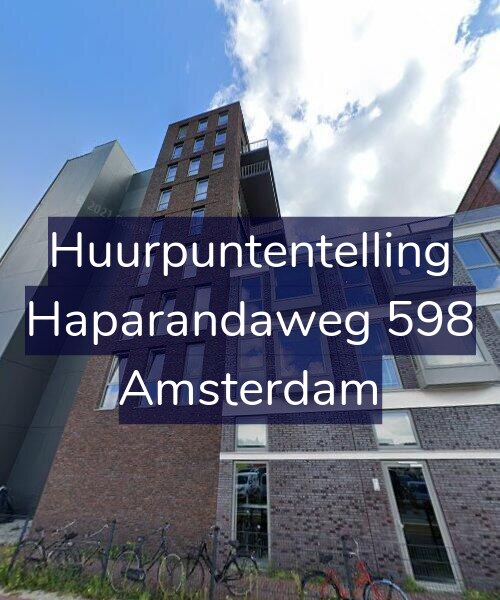 Foto gevel Huurpuntentelling voor Haparandaweg 598, Amsterdam
