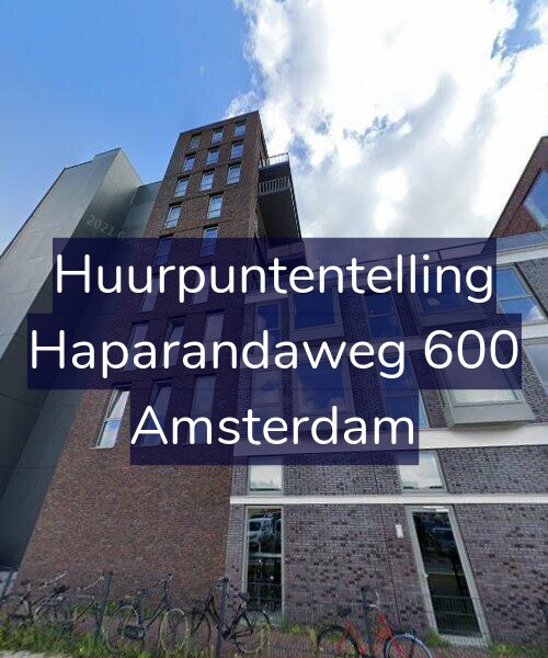 Foto gevel Huurpuntentelling voor Haparandaweg 600, Amsterdam