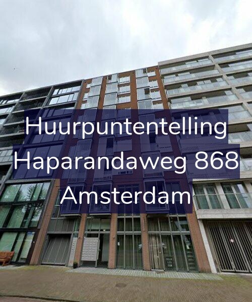 Foto gevel Huurpuntentelling voor Haparandaweg 868, Amsterdam