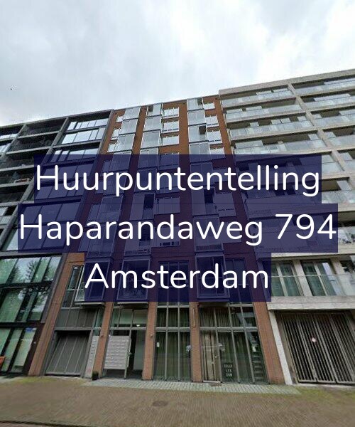 Foto gevel Huurpuntentelling voor Haparandaweg 794, Amsterdam
