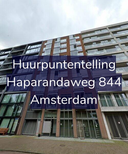 Foto gevel Huurpuntentelling voor Haparandaweg 844, Amsterdam