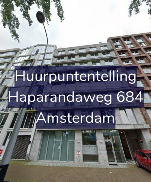 Foto gevel Huurpuntentelling voor Haparandaweg 684, Amsterdam