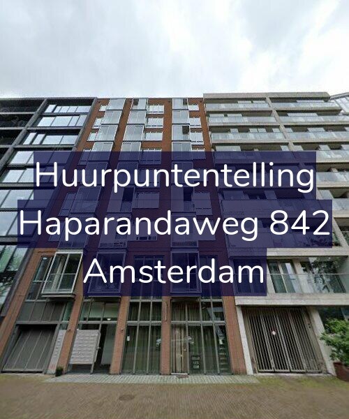 Foto gevel Huurpuntentelling voor Haparandaweg 842, Amsterdam