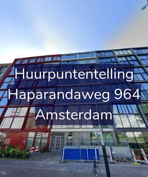 Foto gevel Huurpuntentelling voor Haparandaweg 964, Amsterdam